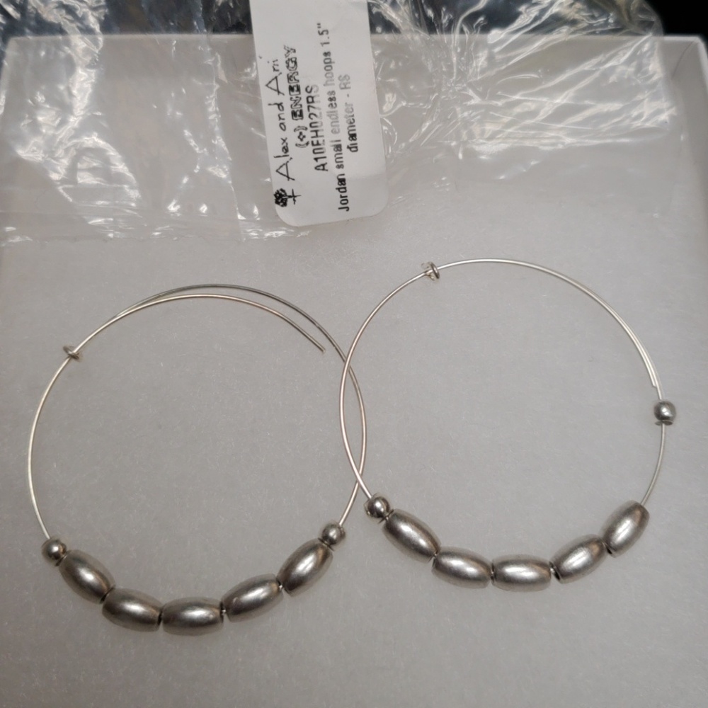 NEW Alex and Ani Jordan Earrings Small Hoops